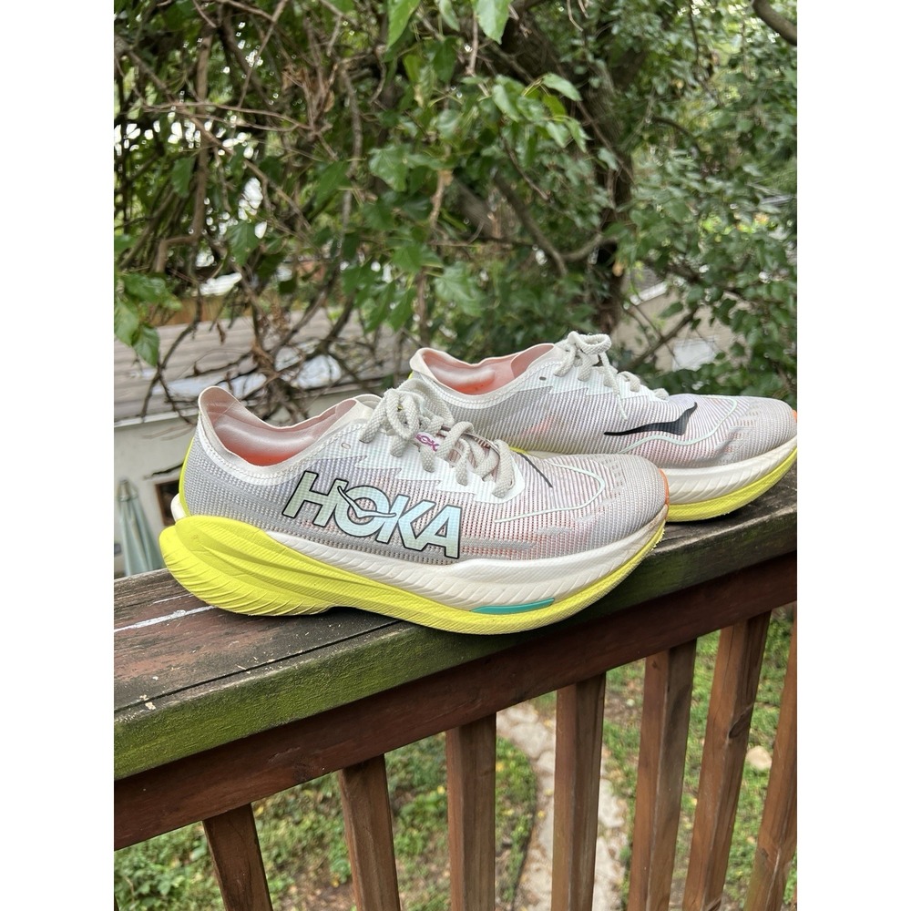 HOKA Mach X 2 Frost Citrus Running Shoes 1155119-FCT Men's Size 9